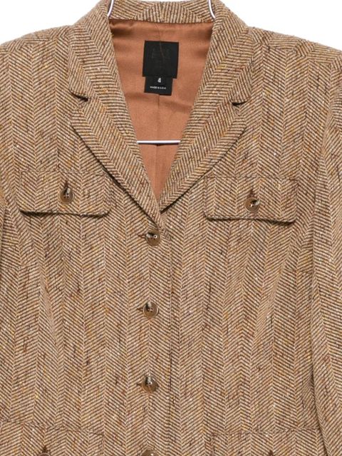 Anna Sui chevron jacket - Brown