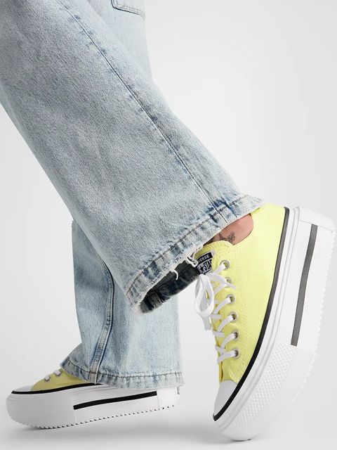 Converse tenisówki Chuck Taylor All Star Lift Double Stack damskie kolor żółty A16283C