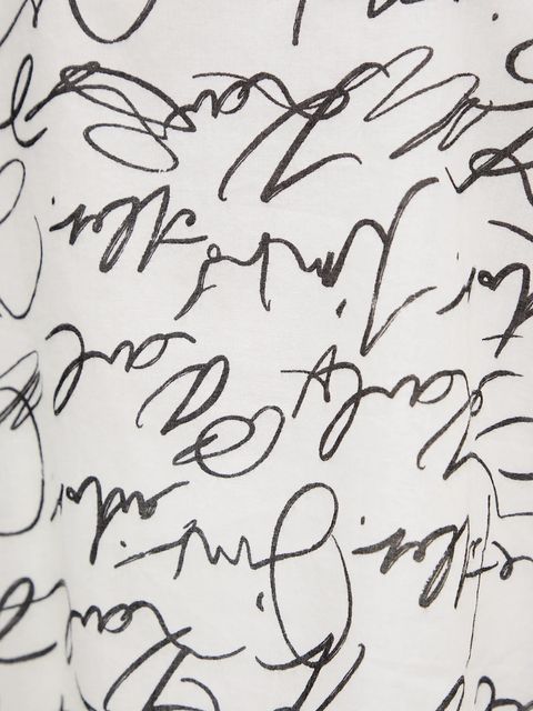 Karl Lagerfeld bluzka bawełniana damska kolor beżowy wzorzysta A3W11039