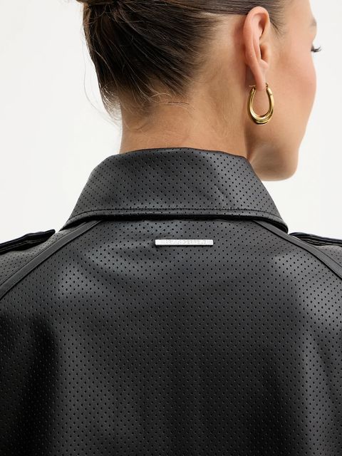 Karl Lagerfeld trencz kolor czarny B1W15008