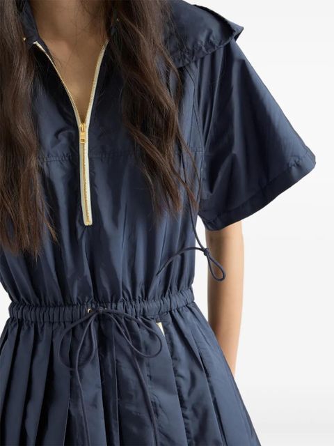 Prada Re-Nylon zip-up utility dress - Blue
