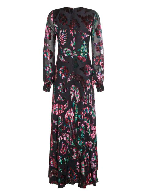 ETRO floral-velvet maxi dress - Blue - zdjęcie produktu nr 2