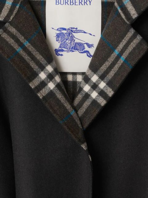 Burberry wool reversible hooded coat - Black