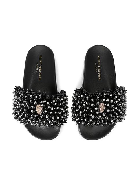 Kurt Geiger London klapki Meena Eagle Bead damskie kolor czarny 5392209999