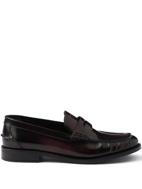 Prada leather loafers - Red - zdjęcie produktu nr 1