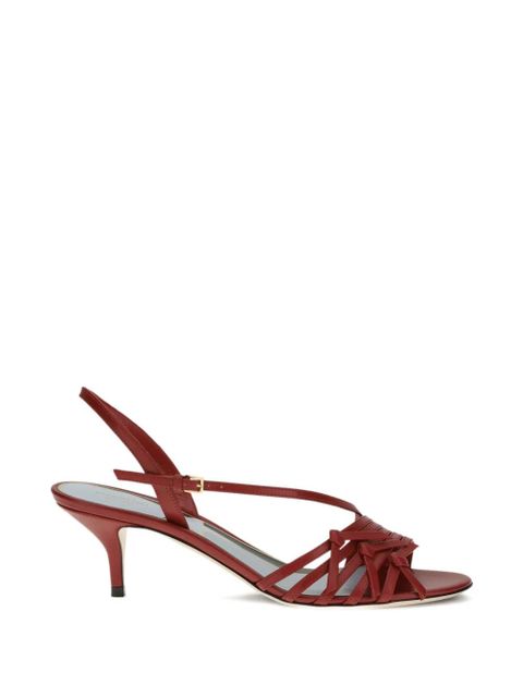 Valentino Garavani nodine t-strap sandals - Red - zdjęcie produktu nr 1