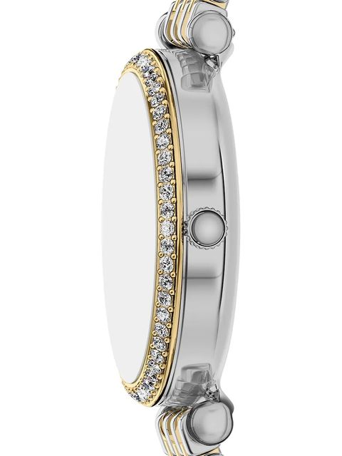 Fossil zegarek damski kolor srebrny ES5438