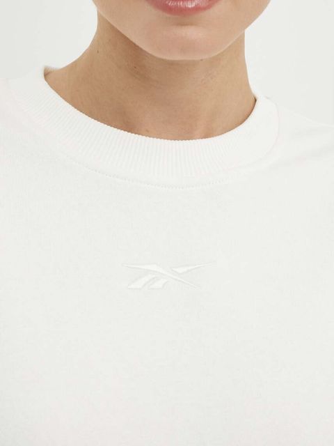 Reebok bluza LUX Collection damska kolor beżowy gładka 100076140