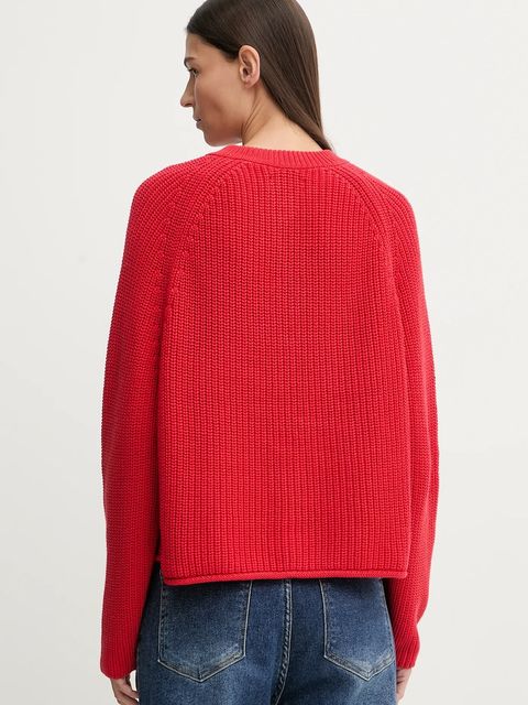 Marc O'Polo kardigan bawełniany damski kolor czerwony lekki 600605961003