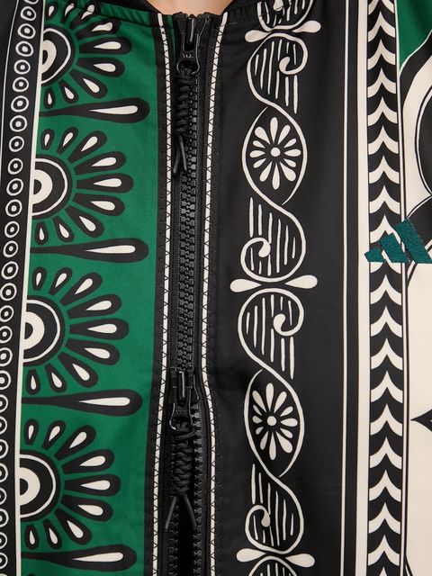 adidas kurtka bomber x Farm Rio kolor czarny przejściowa oversize JL8622