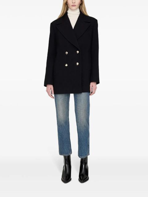 ANINE BING Glenn peacoat - Black