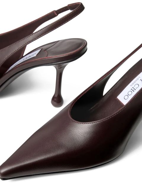 Jimmy Choo 80mm Isa slingback pumps - Brown