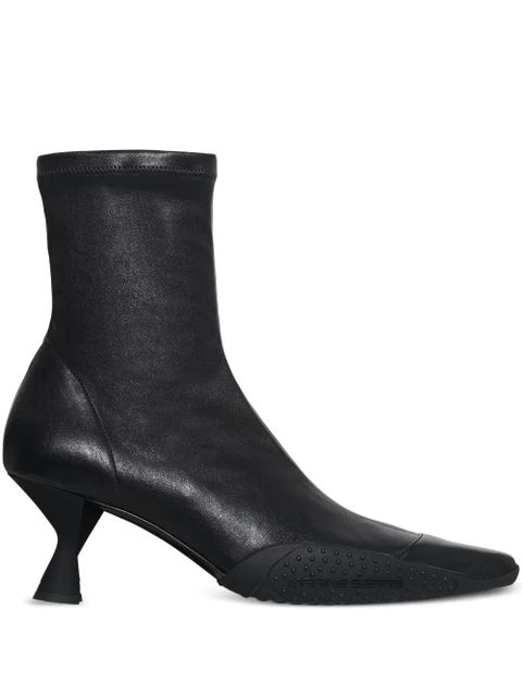 Marine Serre pointed-toe sculpted-heel boots - Black - zdjęcie produktu nr 1