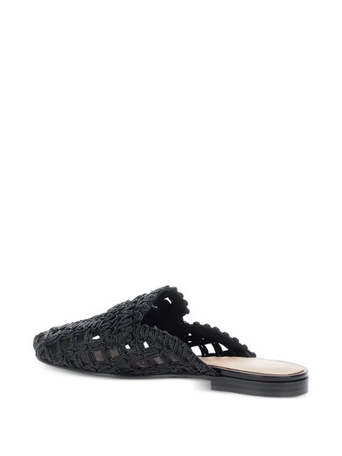 TWINSET woven mules - Black
