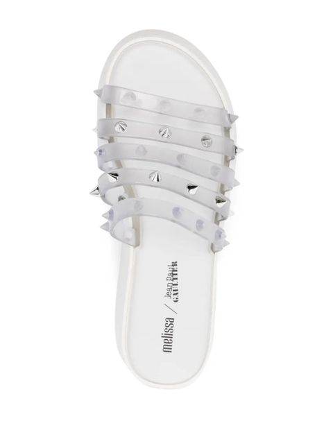 Jean Paul Gaultier x Melissa Becky Punk Love slides - White