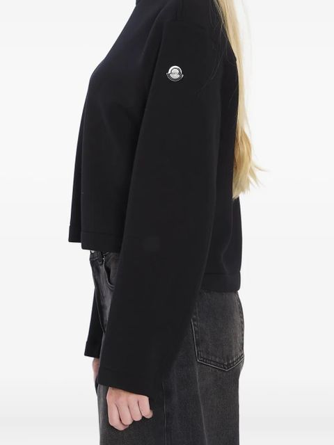 Moncler x EE72 by Edward Enninful logo-patch long-sleeve sweatshirt - Black