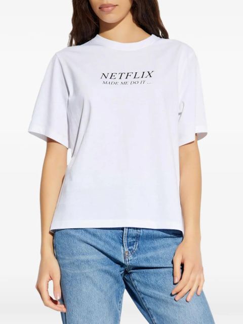 Victoria Beckham slogan-print T-shirt - White - zdjęcie produktu nr 1