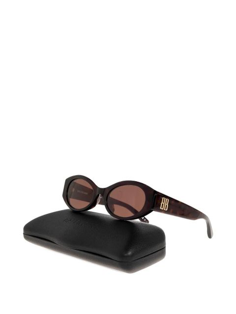 Balenciaga Eyewear Nano round BB-logo sunglasses - Brown - zdjęcie produktu nr 2