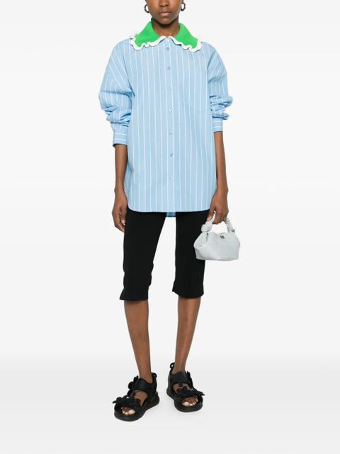 Essentiel Antwerp striped collar shirt - Blue - zdjęcie produktu nr 2