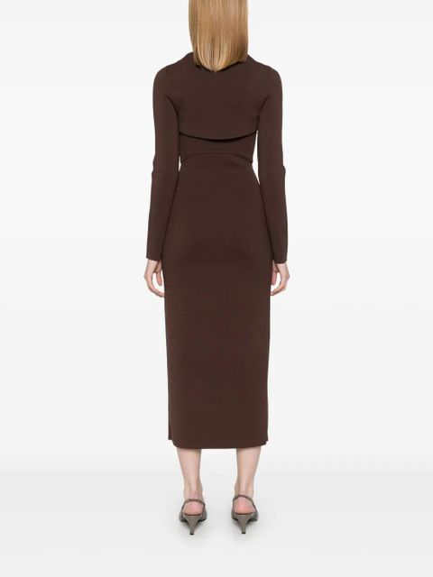 Cult Gaia Jenny midi dress - Brown