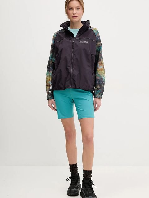 adidas TERREX wiatrówka x National Geographic kolor fioletowy JD5837 - zdjęcie produktu nr 2