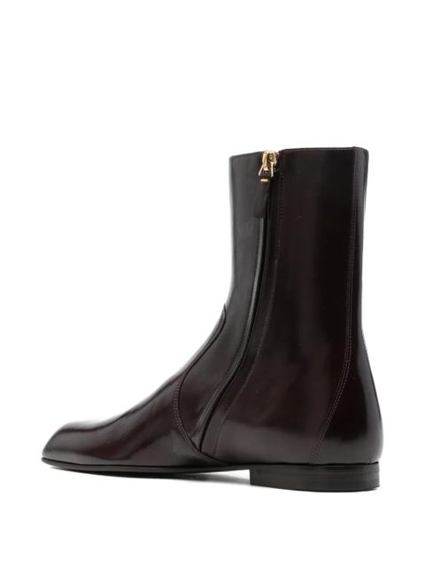 KHAITE Colt zip boots - Brown