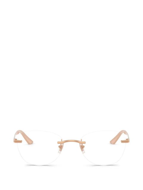 Versace Eyewear rimless glasses - Pink - zdjęcie produktu nr 1