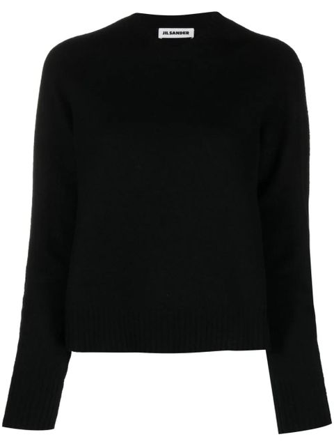 Jil Sander crew-neck wool jumper - Black - zdjęcie produktu nr 1