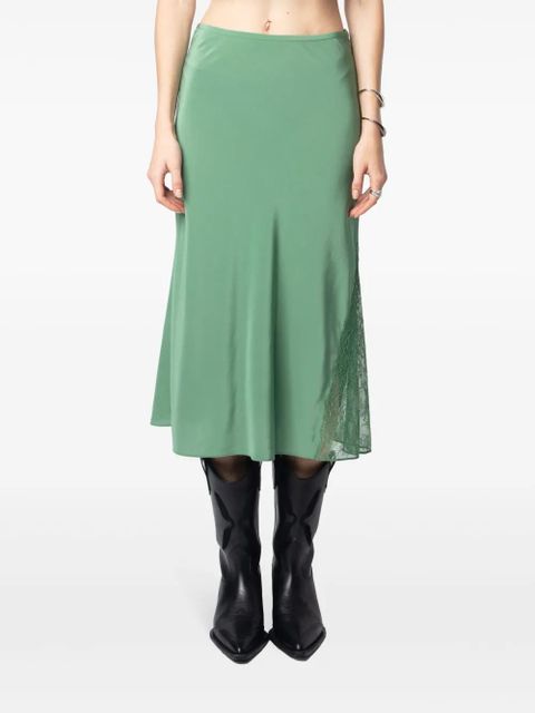 Zadig&Voltaire Jayla midi skirt - Green