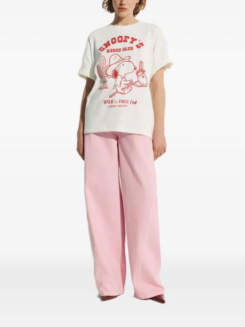 Essentiel Antwerp Snoopy rhinestone-embellished T-shirt - White - zdjęcie produktu nr 2
