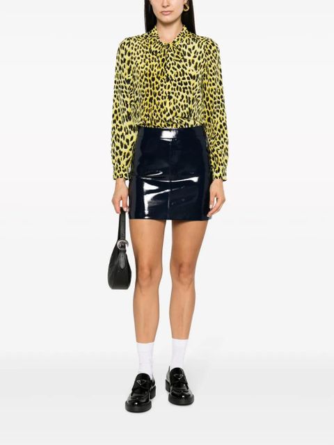 Zadig&Voltaire Taos leopard-print silk shirt - Yellow