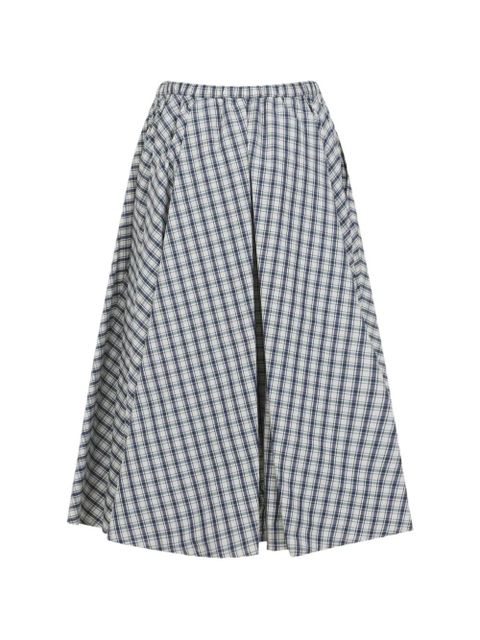Prada checked-pattern skirt - Blue - zdjęcie produktu nr 2