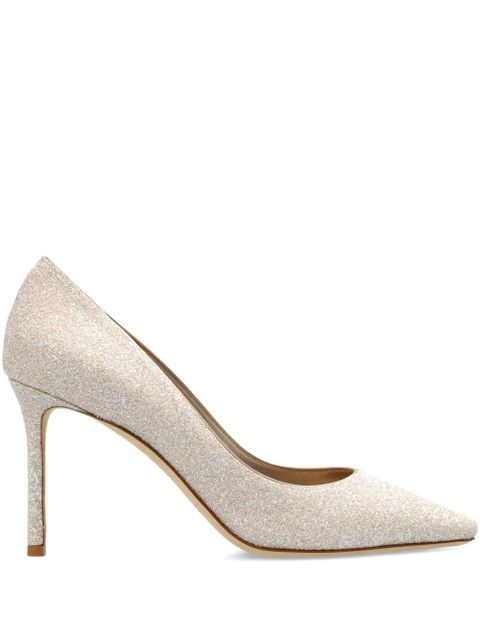 Jimmy Choo 85mm Romy pointed heeled pumps - Neutrals - zdjęcie produktu nr 1