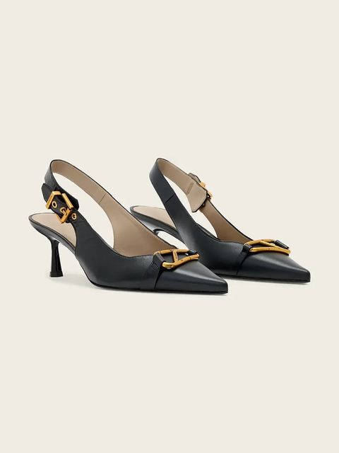 AllSaints szpilki skórzane Hera Slingback Shoe - zdjęcie produktu nr 1