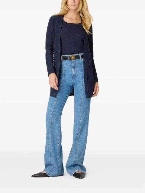 Missoni chevron-pattern belted cardigan - Blue - zdjęcie produktu nr 2