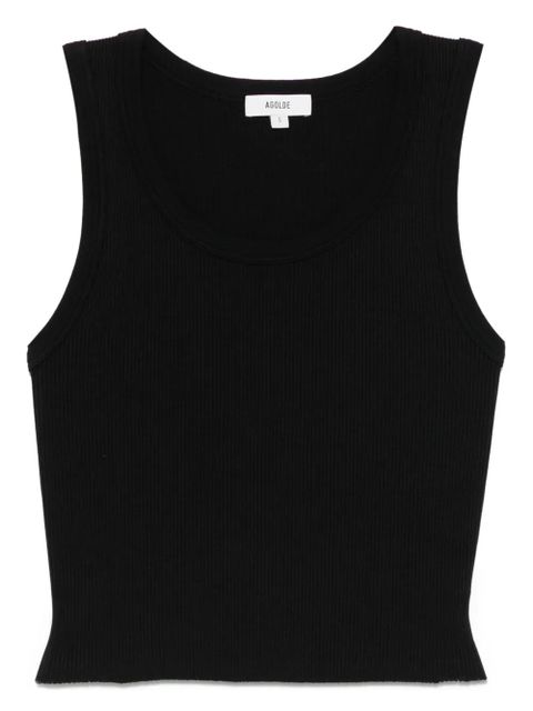 AGOLDE ribbed tank top - Black - zdjęcie produktu nr 1