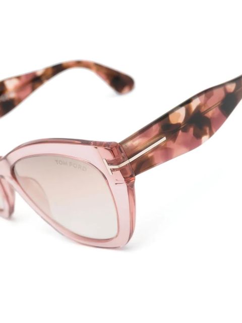 TOM FORD Eyewear tortoiseshell-effect cat-eye sunglasses - Pink - zdjęcie produktu nr 2