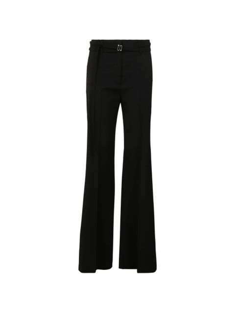 Sportmax belted flared trousers - Black - zdjęcie produktu nr 1