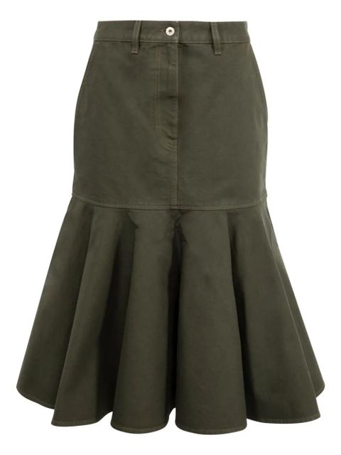 LOEWE cotton skirt - Green - zdjęcie produktu nr 1