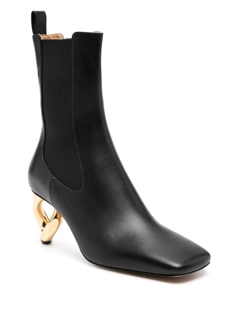 JW Anderson 65mm leather boots - Black - zdjęcie produktu nr 2