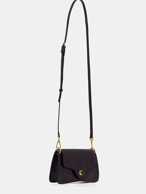 Coccinelle torebka skórzana kolor fioletowy E5.SSK.27.01.01