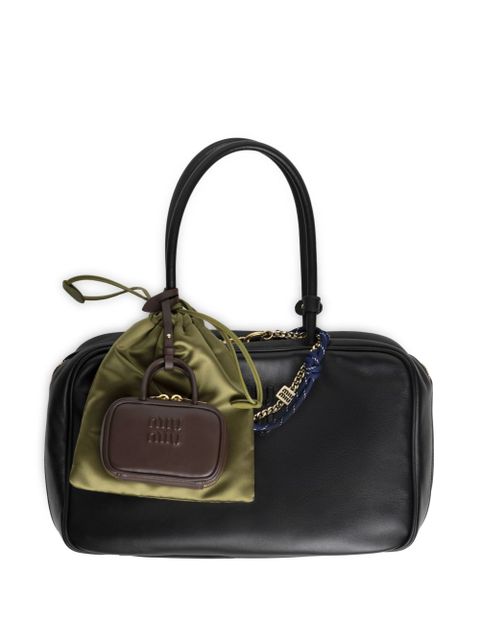 Miu Miu leather pouch - F0NBL Brown