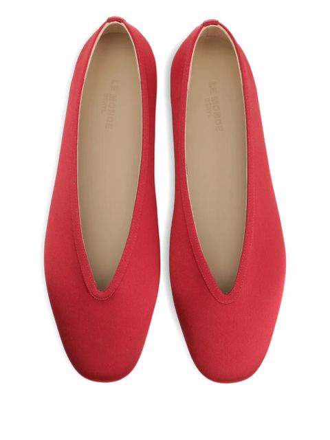 Le Monde Beryl Luna satin ballet flats - Red