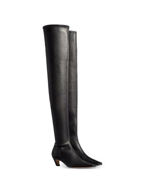 KHAITE Arizona over-the-knee stretch boots - Black