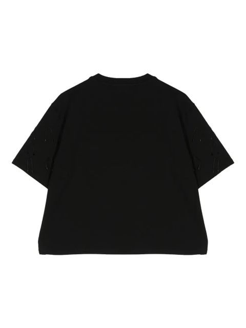Simkhai Amaru appliqué-detailing T-shirt - Black - zdjęcie produktu nr 2