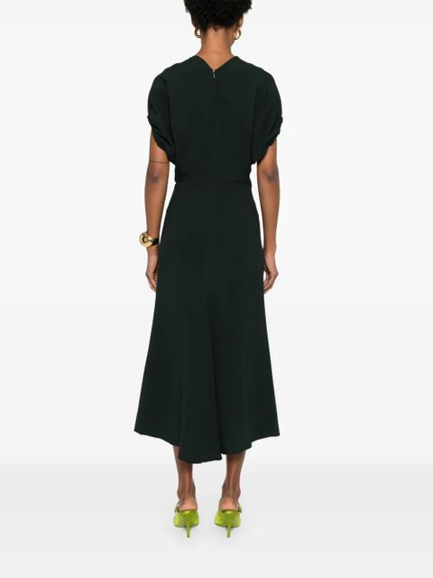 Victoria Beckham V-neck midi dress - Green