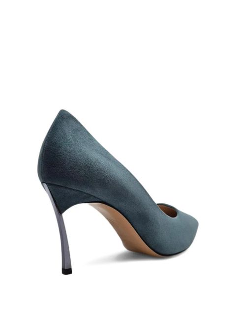 Casadei 80mm Blade pumps - Green
