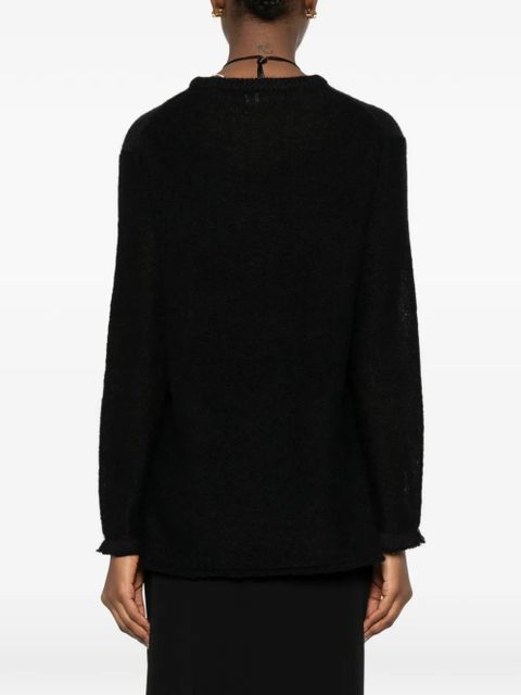 TOTEME open weave sweater - Black