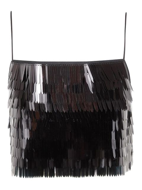 Self-Portrait sequin-embellished top - Black - zdjęcie produktu nr 1