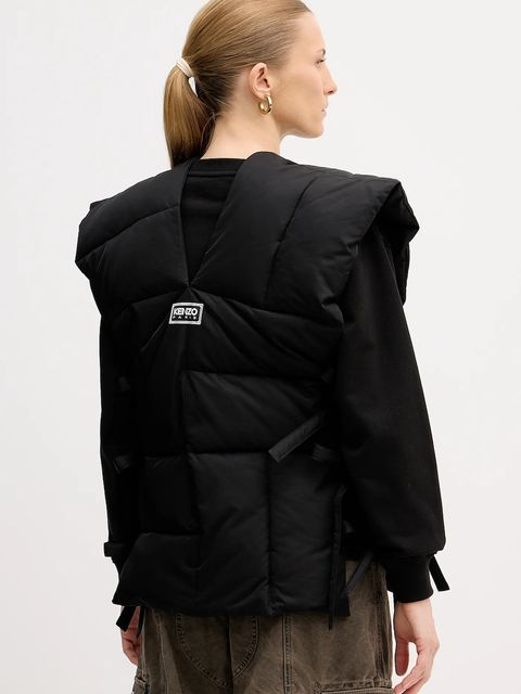Kenzo bezrękawnik Sleeveless Puffer Jacket damski kolor czarny zimowy FE62OU1269CE.99